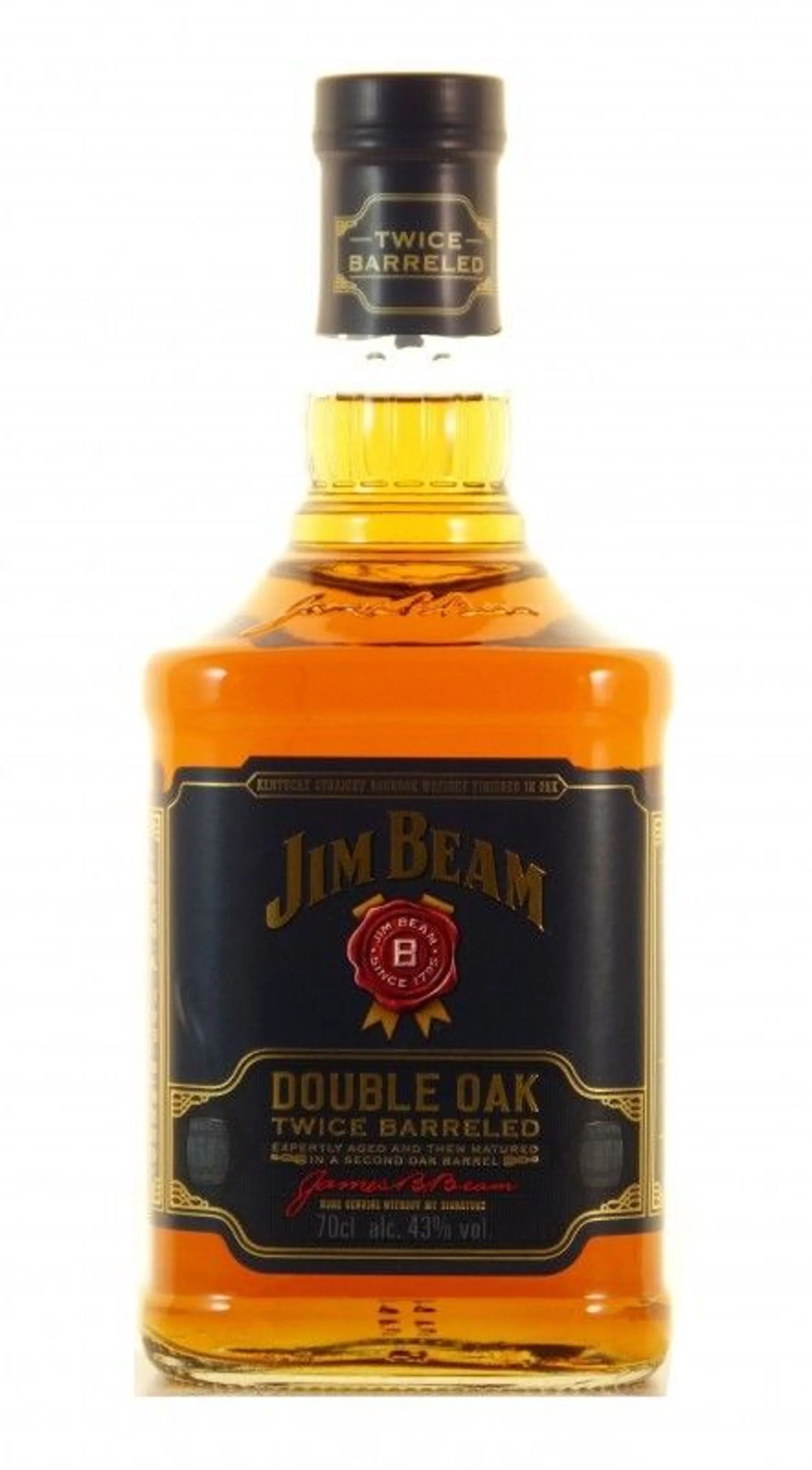 Jim Beam Double Oak Whiskey 0,7l, alc. 43 Vol.-%