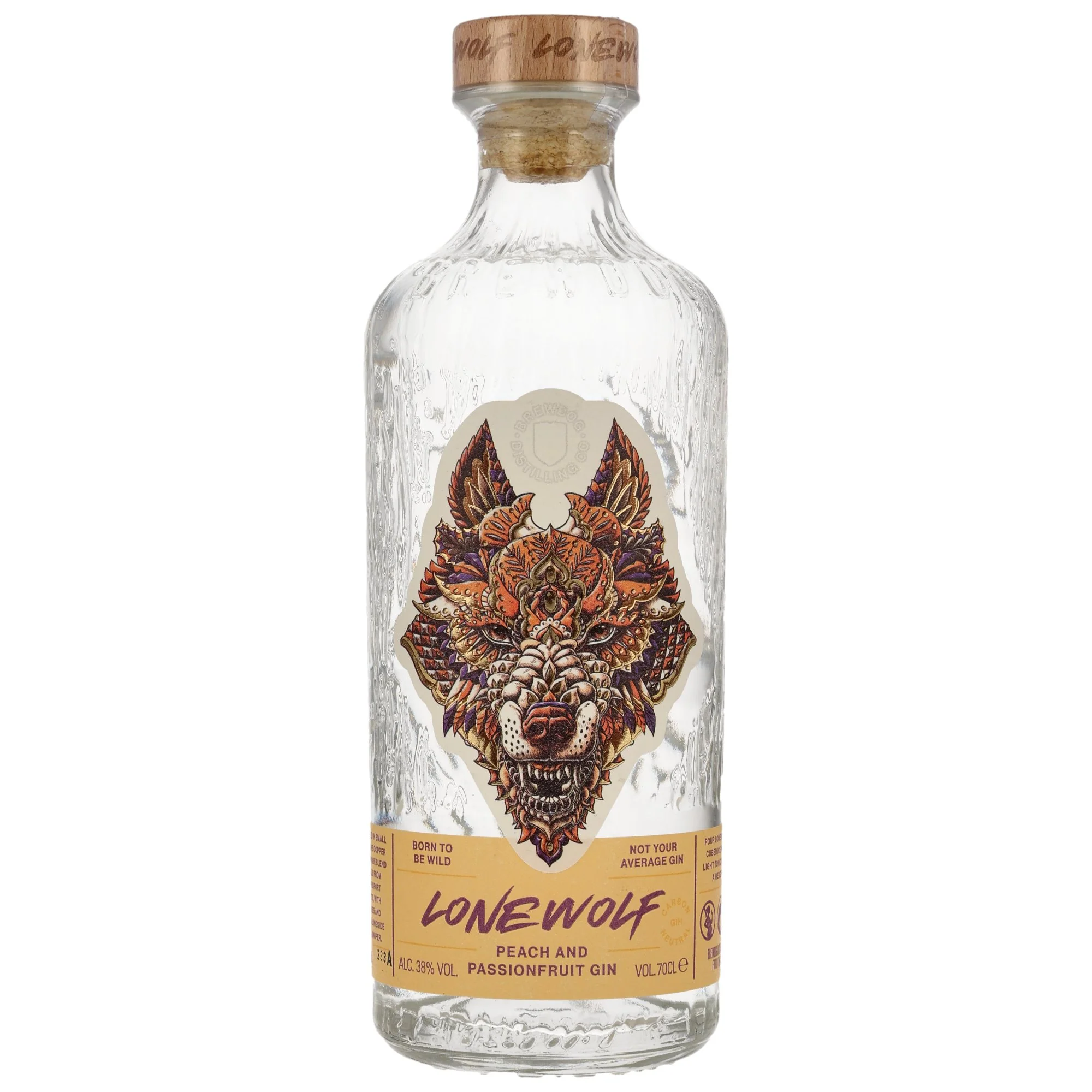 Lonewolf Peach & Passionfruit Gin 0,7l, alc. 38 Vol.-%