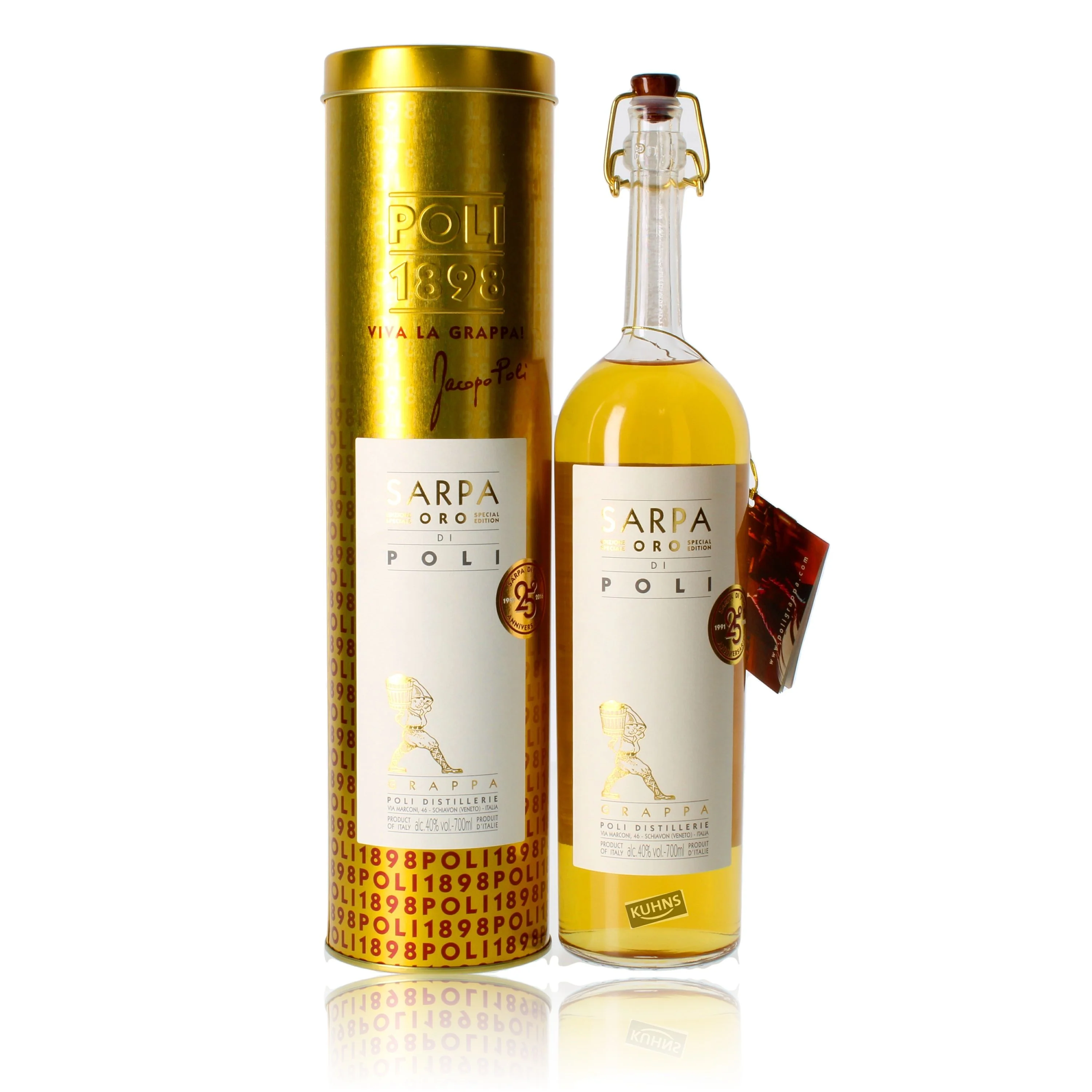 Poli Grappa Sarpa Barrique Oro di Poli 0,7l, alc. 40 Vol.-%